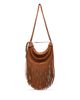 Farm Rio Farm Rio Fringe Banana Small Suede Hobo Bag - 4