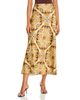 Farm Rio Farm Rio Garden Tiles Satin Midi Skirt - 3