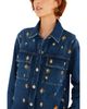 Farm Rio Farm Rio Gem Embellished Denim Shirt - 6