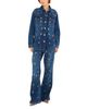 Farm Rio Farm Rio Gem Embellished High Rise Flare Jeans in Denim - 4
