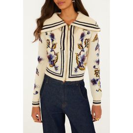 FARM Rio FARM Rio Golden Nature Front Zip Cardigan