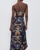 FARM Rio FARM Rio Golden Nature Maxi Slip Dress GOLDEN NATURE NAVY BLUE - 3