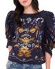 FARM Rio FARM Rio Golden Nature Navy Blue Blouse Golden Nature Navy Blue - 1
