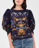 FARM Rio FARM Rio Golden Nature Navy Blue Blouse Golden Nature Navy Blue - 2