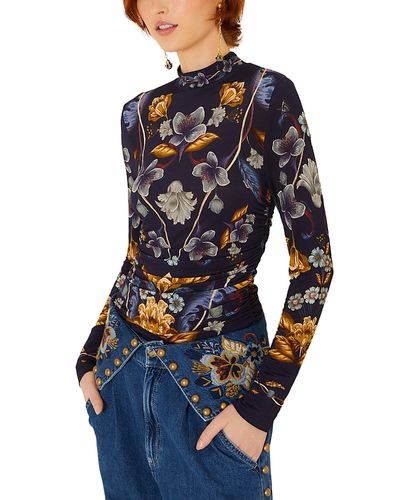 Farm Rio Farm Rio Golden Nature Ruched Top
