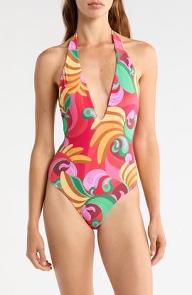 FARM Rio FARM Rio Halter Neck One-Piece Swimsuit