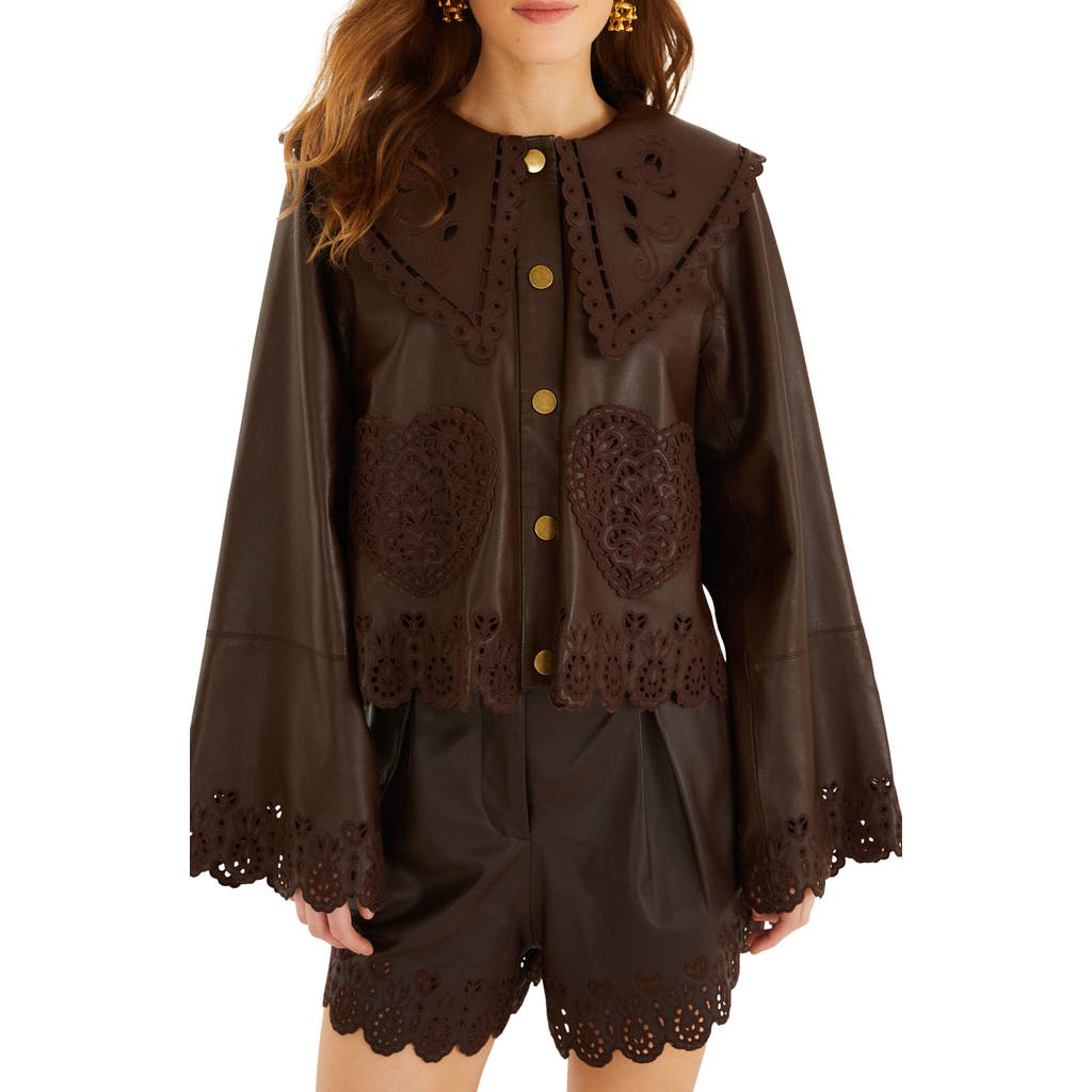 FARM Rio FARM Rio Hearts Richelieu Leather Jacket