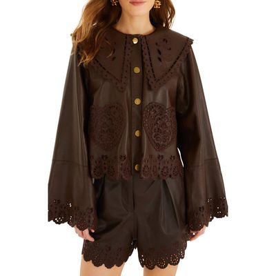 FARM Rio FARM Rio Hearts Richelieu Leather Jacket