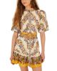 Farm Rio Farm Rio Hilo Stripes Sand Mini Dress - 1
