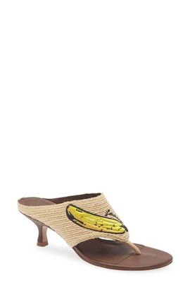FARM Rio FARM Rio Icons Raffia Kitten Heel Flip Flop
