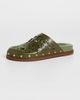 FARM Rio FARM Rio Lace Leather Anatomic Mules Seaweed Green - 2
