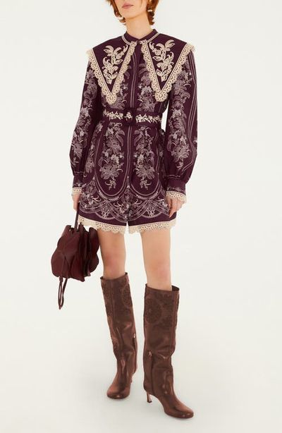 FARM Rio FARM Rio Lara Long Sleeve Minidress