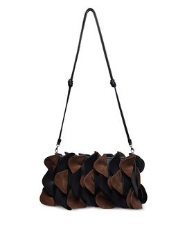 Farm Rio Farm Rio Leather & Suede Flower Clutch