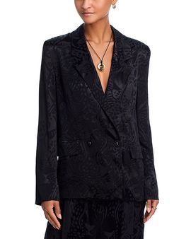 Farm Rio Farm Rio Leopard Jacquard Blazer