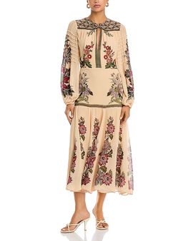Farm Rio Farm Rio Ligia Floral Cascade Maxi Dress