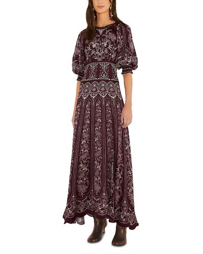 Farm Rio Farm Rio Liz Balloon Sleeve Maxi Dress