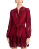 Farm Rio Farm Rio Long Sleeve Lace Detail Mini Dress - 1