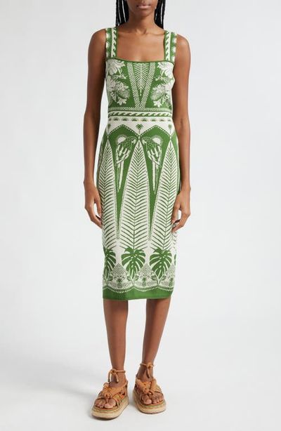 FARM Rio FARM Rio Macaw Jacquard Sweater Dress