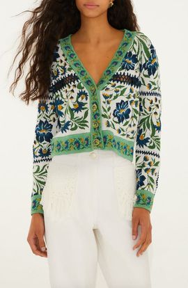 FARM Rio FARM Rio Manoela Knit Crop Cardigan