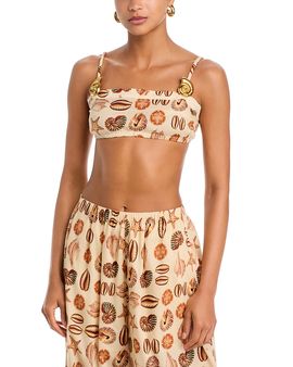 Farm Rio Farm Rio Marine Shells Sand Balloon Top