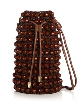 Farm Rio Farm Rio Mini Beaded Macrame Bucket Bag
