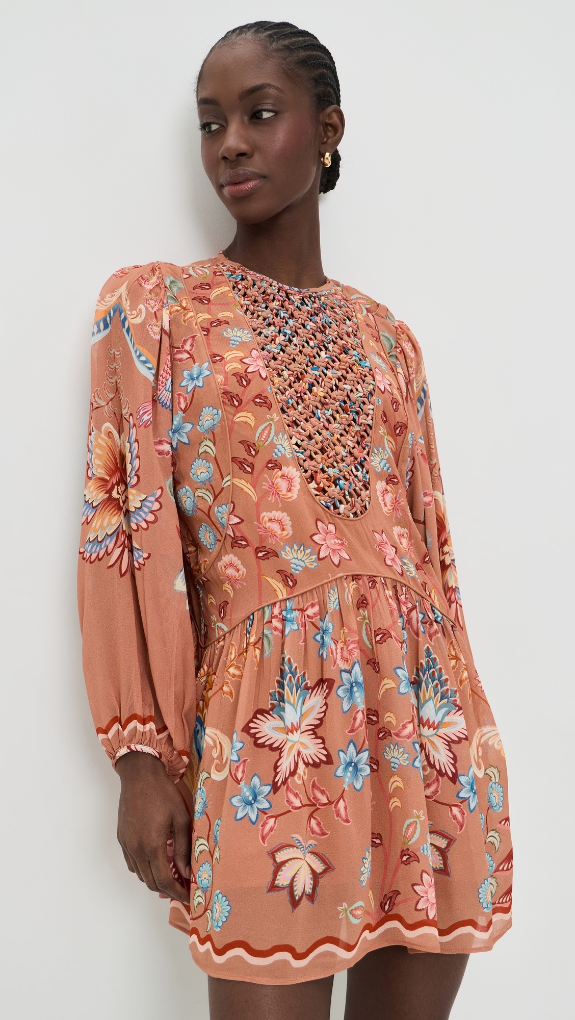 chinese dress ladies Inka Lace Dress (Mocha), 10/M main image 0