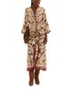 Farm Rio Farm Rio Mystical Paradise Long Sleeve Midi Dress - 1