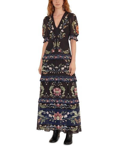 Farm Rio Farm Rio Natalia Black Maxi Dress