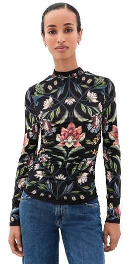 FARM Rio FARM Rio Natalia Jersey Blouse Natalia Black