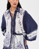 FARM Rio FARM Rio Nautical Scarf Button Down Shirt Coast Scarf Off White - 2