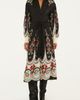 FARM Rio FARM Rio Nikita Long Sleeve Midi Shirt Dress - 1