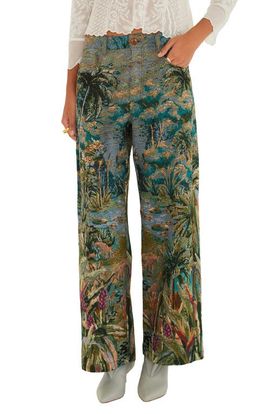 FARM Rio FARM Rio Petricor Jacquard Wide Leg Pants