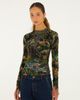 FARM Rio FARM Rio Petricor Long Sleeve Ruched Jersey Top - 4