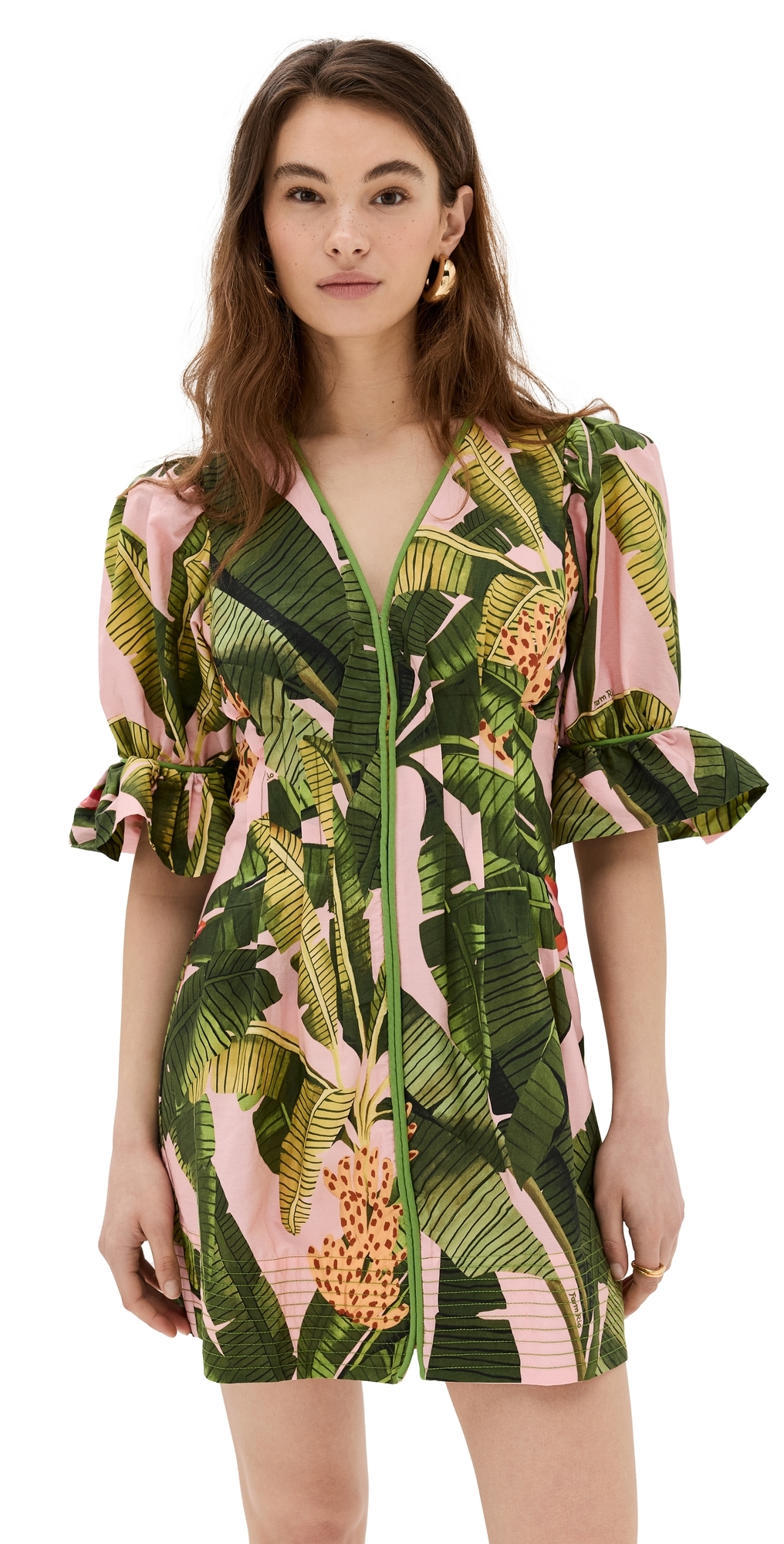 farm rio pink banana maxi dress Farm Rio Pink Banana Maxi Dress