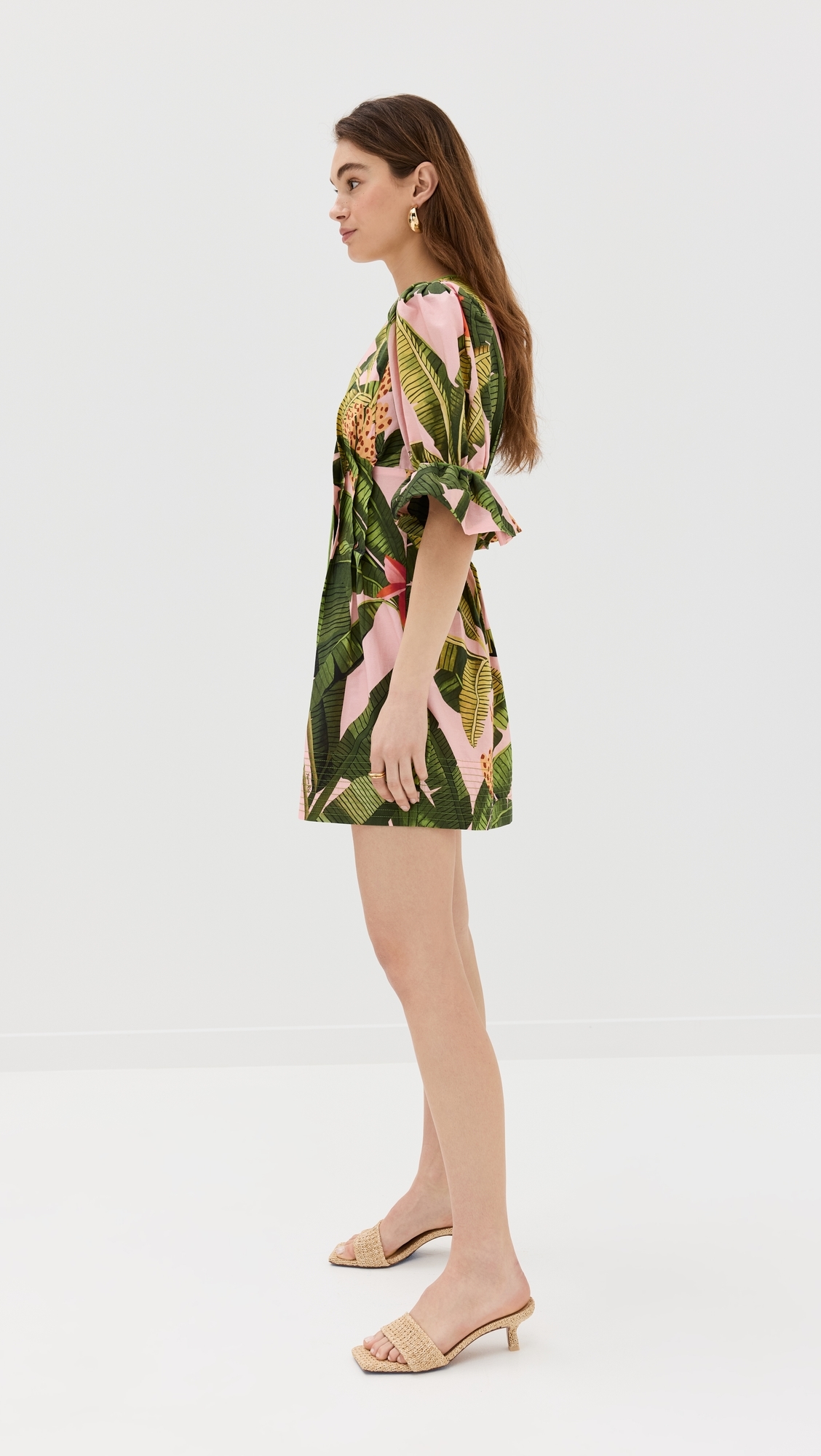 strapless open back dress Pink & Green Striped Puff Sleeve Maxi Dress – Moda Boutique