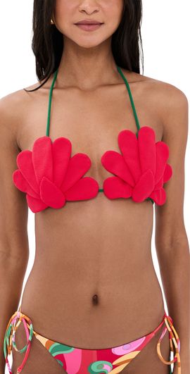 FARM Rio FARM Rio Placed 3D Bikini Top Banana Queen