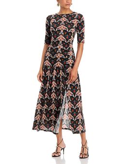 Farm Rio Farm Rio Porcelain Birds Maxi Dress