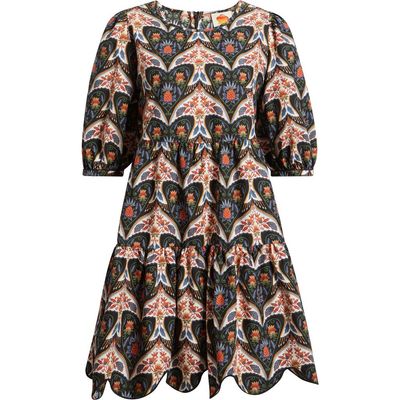 FARM Rio FARM Rio Porcelain Birds Print Minidress