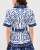 FARM Rio FARM Rio Porcelain Garden Mini Dress PORCELAIN GARDEN OFF-WHITE - 3