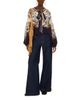 Farm Rio Farm Rio Printed Tie Neck Top - 2