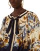Farm Rio Farm Rio Printed Tie Neck Top - 4