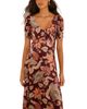 Farm Rio Farm Rio Printed Velvet Low Back Maxi Dress - 3
