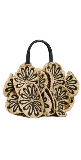 FARM Rio FARM Rio Raffia Flower Bag Black/Natural L0145 One