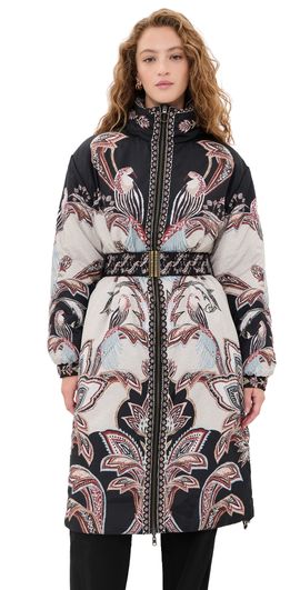 FARM Rio FARM Rio Reversible Tapestry Dream Puffer Coat Tapestry Dream Cream