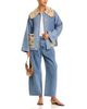 Farm Rio Farm Rio Richelieu Embroidery Wide Leg Jeans in Blue - 2