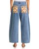 Farm Rio Farm Rio Richelieu Embroidery Wide Leg Jeans in Blue - 3