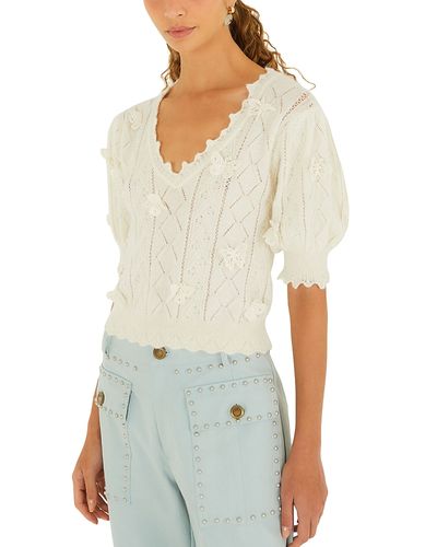 Farm Rio Farm Rio Richelieu V Neck Sweater