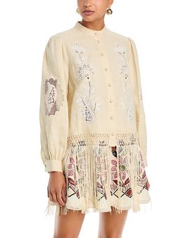 Farm Rio Farm Rio Richilieu Long Sleeve Shirt