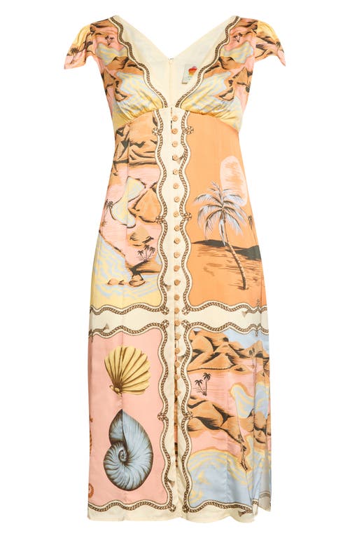 FARM Rio FARM Rio Rio Mixed Scarf Print Voile Dress