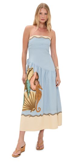 FARM Rio FARM Rio Rio Souvenir Mixed Scarf Maxi Dress Rio Souvenir Mixed Scarf Multi